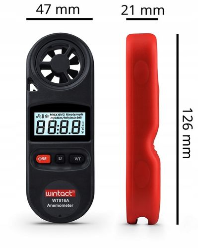 ANEMOMETR WIATROMIERZ MIERNIK WIATRU TEMPERATURY POMIAR PRĘDKOŚCI POWIETRZA na Arena.pl
