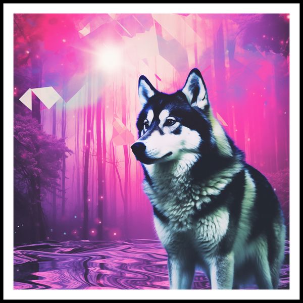 Plakat 80x80cm Wilczy Duch zdjęcie 3