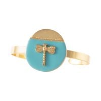 Bransoletka z ważką w turkusowym kole (B24/WIN/45AU)