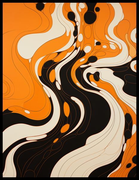 Plakat 50x65cm Tańczący Atrament zdjęcie 2