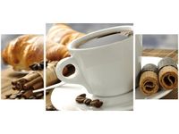 80X40CM ROMANTYCZNE ŚNIADANIE TRÓJ OBRAZ