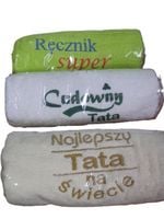 ręcznik haftowany 50 x 100 tata