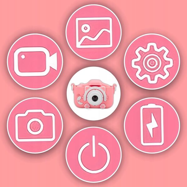 APARAT CYFROWY DLA DZIECI KOTEK Z KARTĄ PAMIĘCI FOTGRAFICZNY + GRATIS zdjęcie 10
