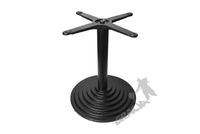 NOGA STOŁU R16 - NISKA Z KRZYŻAKIEM CZTERY OKRĄGŁA STOPNIOWANA PODSTAWA STÓŁ ŻELIWNA