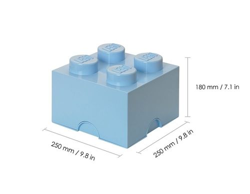 Pojemnik LEGO na klocki 2x2 niebieski 40031736 na Arena.pl