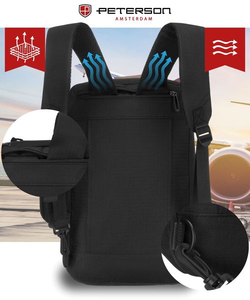 plecak ptn wrona-9638 black zdjęcie 8