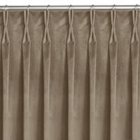 Zasłona VILA velvetowa na flexach 135x175 beżowa wzór 1 Homede
