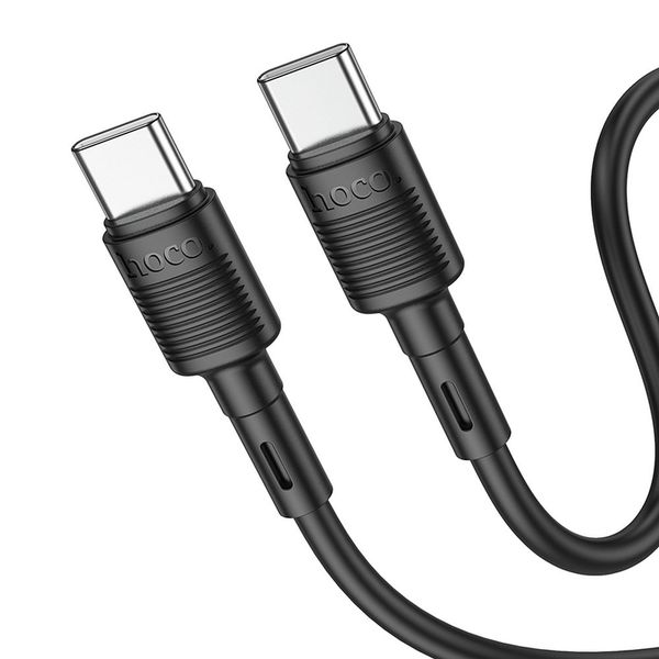 Kabel USB C do USB C Hoco PD 3A 60W 1 m X83 czarny zdjęcie 1