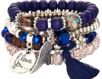 Zestaw Bransoletek Skrzydło Pompon Love Charms