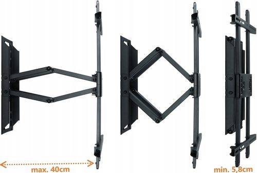 Solidny stalowy regulowany uchwyt ścienny do telewizora TV LCD EXTRA na Arena.pl