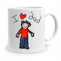 Kubek Na Dzień Ojca Dla Taty I Love Dad Prezent Z Nadrukiem Ze Zdjęciem