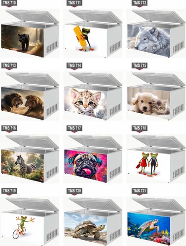 Naklejka samoprzylepna na zamrażarkę zmywarkę pralkę LWY ZWIERZĘTA WZORY na Arena.pl