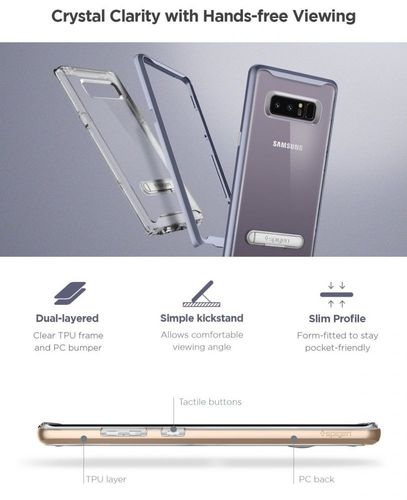 SPIGEN CRYSTAL HYBRID GALAXY NOTE 8 BLACK na Arena.pl