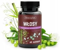 WŁOSY biotyna + śliwa afrykańska + groch zwyczajny Skoczylas 60 kapsułek