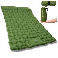 Materac Dmuchany Łóżko Dwuosobowe Z Pompką Do Spania Turystyczne Lekka Mata