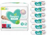 pampers chusteczki nawilżane sensitive 6 x 52 szt.