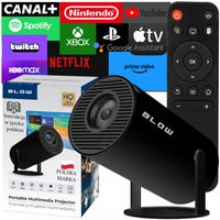 PRZENOŚNY PROJEKTOR OBROTOWY RZUTNIK GŁOŚNIK ANDROID SMART TV WIFI FULL HD