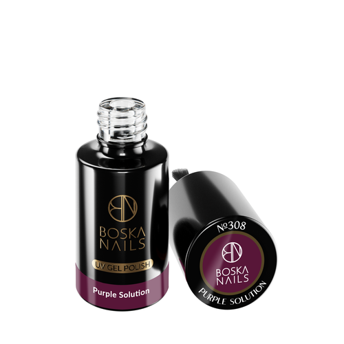 BOSKA NAILS Lakier hybrydowy Purple Solution 308 - 6ml na Arena.pl