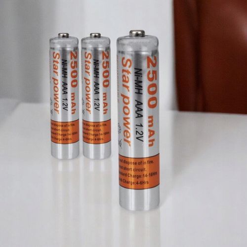 AKUMULATORKI AAA 2500mAh NiMH WYSOKA POJEMNOŚĆ DO RÓŻNYCH URZĄDZEŃ 4 na Arena.pl