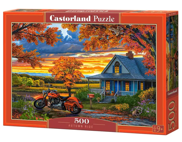 Puzzle 500 elementów. Jesienna przejażdżka zdjęcie 1