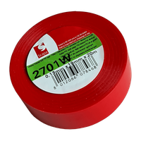 TAŚMA IZOLACJA PCV 2701W 19mm/20m CZERWONA, KLEJ AKRYLOWY, SCAPA