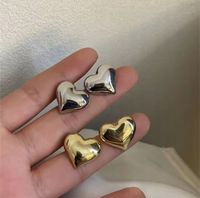 Kolczyki złote serce serca serduszka sztyfty stalowe stal eleganckie