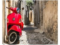 40X50CM CZERWONY SKUTER OBRAZ