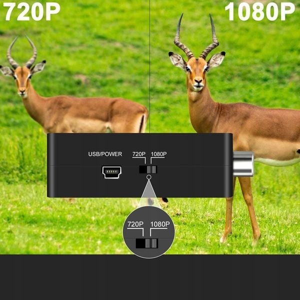 ADAPTER KONWERTER AV RCA CVBS CINCH DO HDMI 1080p zdjęcie 6