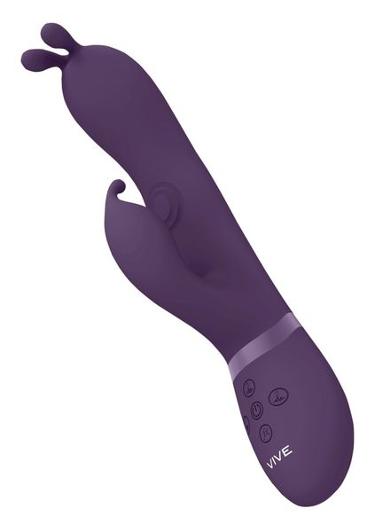 Gada - Vibrating Bunny Ear G-Spot Rabbit with Pulse Wave Shaft zdjęcie 4