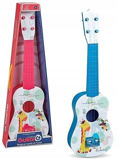 GITARA DLA DZIECI DUŻA 55CM UKULELE GRA INSTRUMENT zdjęcie 1