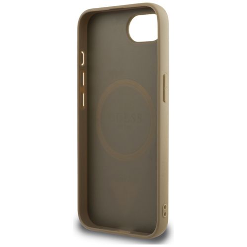 etui guess grained triangle magsafe do   iphone 16e brązowy na Arena.pl