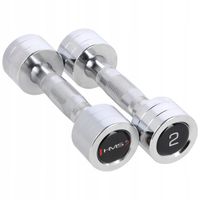 2X Hantle do ćwiczeń HMS chromowane 2 x 2 kg