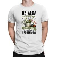 Działka rozwiązuje większość moich problemów - męska koszulka prezent XS