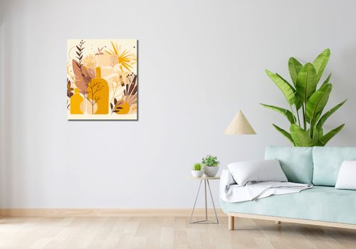Obraz 60x70cm Złote Rośliny na Arena.pl