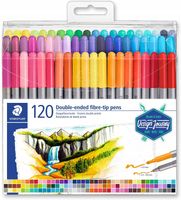 Flamastry dwustronne 120 kolorów Design Journey Staedtler