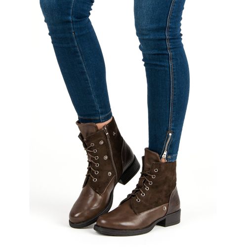 Brązowe Botki Bikery r.41 na Arena.pl