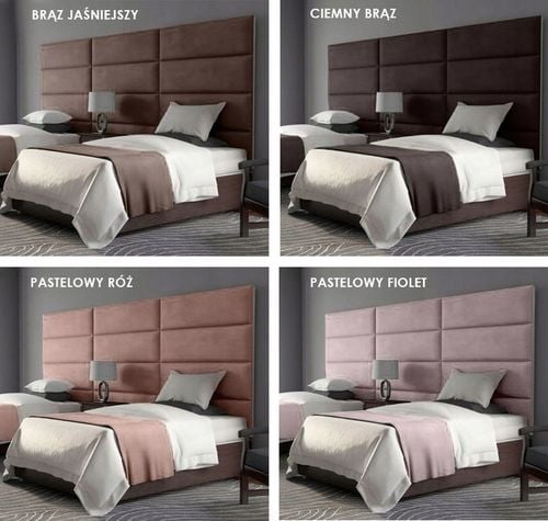 60X40 PANELE ŚCIENNE TAPICEROWANE WEZGŁOWIE WELUR KING VELVET na Arena.pl