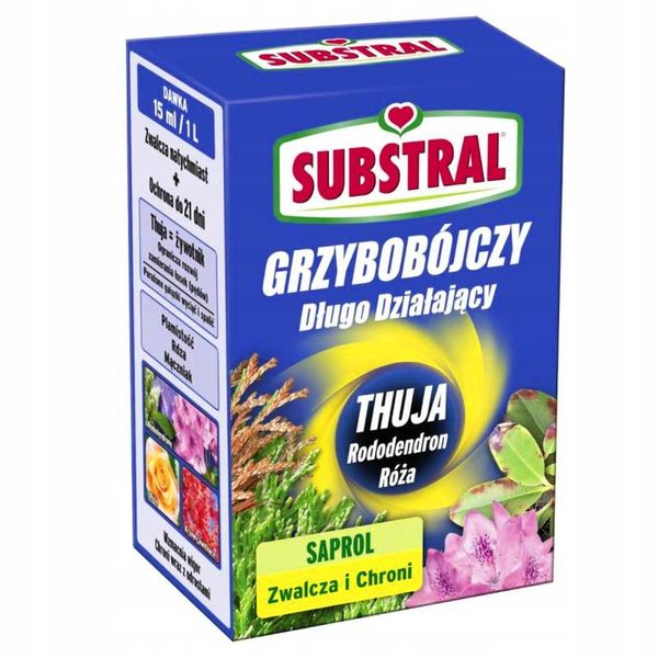 SUBSTRAL SAPROL OCHRONA TUI THUJA RÓŻE RODODENDRON ŚRODEK GRZYBOBÓJCZY 0,1L zdjęcie 4