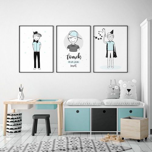 Plakat Metryczka z Leonem P057- rozmiar plakatu A3 (29,7 cm x 42 cm) na Arena.pl