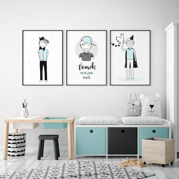 Plakat Metryczka z Leonem P057- rozmiar plakatu A3 (29,7 cm x 42 cm) zdjęcie 2