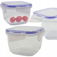 PLASTIKOWY POJEMNIK Z POKRYWKĄ NA ŻYWNOŚĆ ZAMYKANA MISKA 1,5L