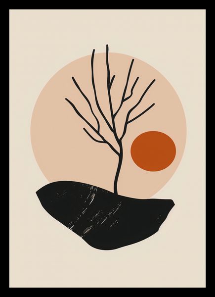 Plakat 21x29,7cm Nagie Drzewo zdjęcie 2