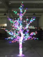 DRZEWO WIŚNIA LED 180CM - DEKORACYJNE DRZEWKO KWITNĄCE MULTIKOLOR, AKRYL