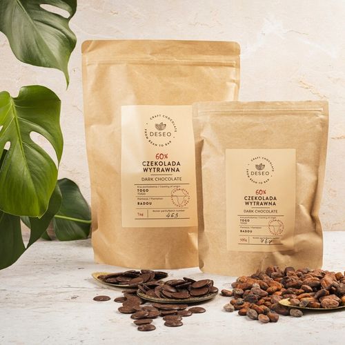 CZEKOLADA GORZKA 60% 500g DESEO DROPSY CZEKOLADOWE 60% TOGO na Arena.pl