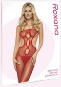 Czerwony Kombinezon Siateczkowy Bodystocking Roxana 6771 L/XL