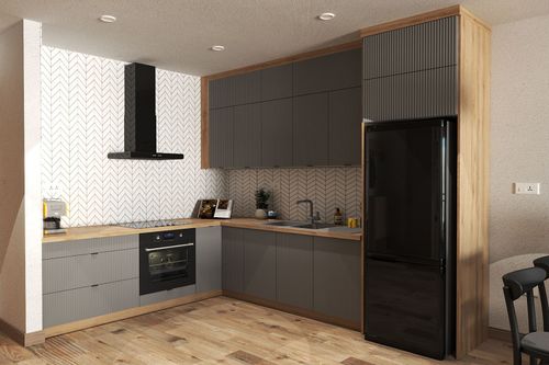 AUSTIN KU-D80 Szafka 80 cm dolna fronty MDF frezowane pionowo na Arena.pl