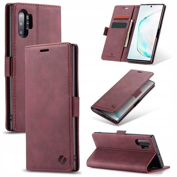 Spacecase Wallet Galaxy Note 10+ Red zdjęcie 11
