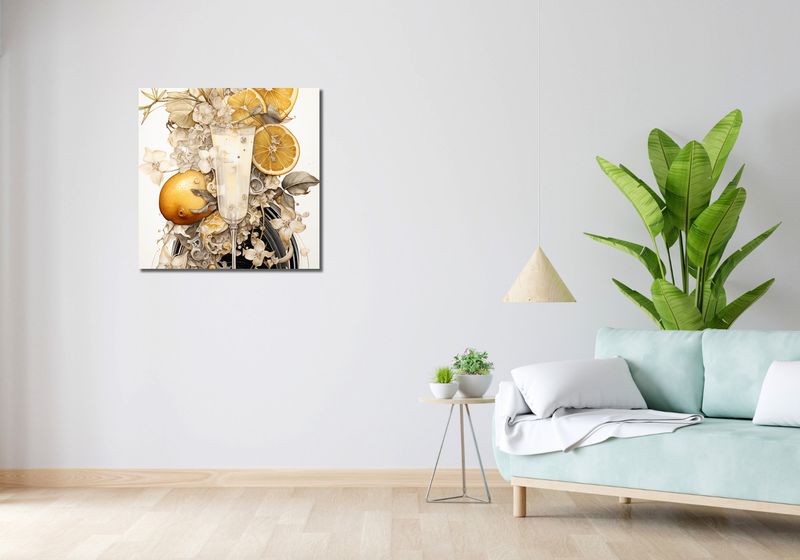 Obraz 70x70cm Esencja Cytrusów zdjęcie 2