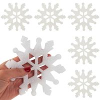 ŚNIEŻYNKA bombka BROKATOWA DEKORACJA NA OKNO CHOINKĘ OZDOBA ŚWIĄTECZNA