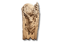 Obraz w drewnie JELEŃ na prezent dla myśliwego płaskorzeźba podarunek 30cm